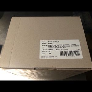 SOLD - Authentic Golden Goose Sneaker Box
